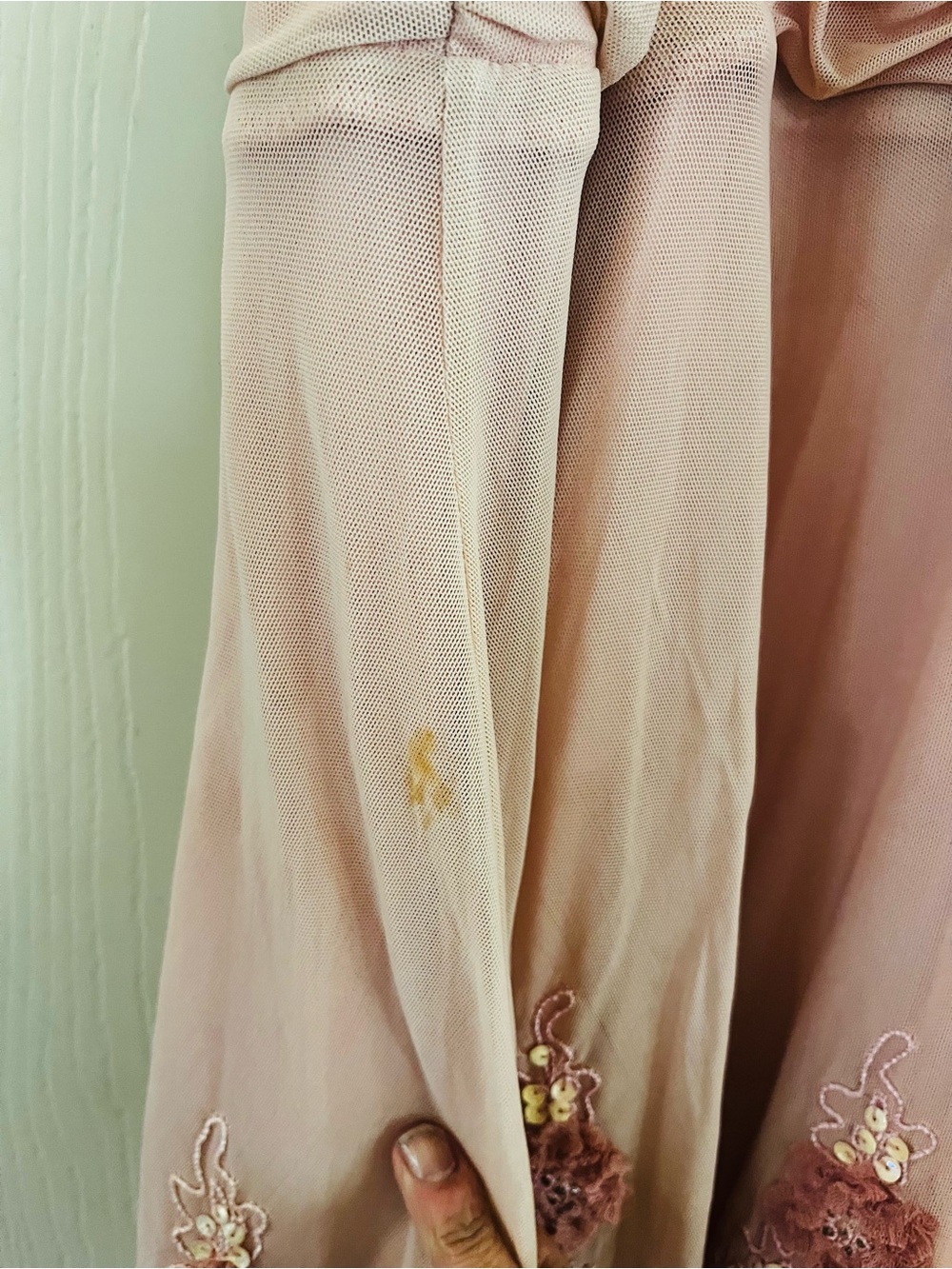 VTG Y2K Sue Wong Ethereal Fairycore Bridal Embellished Ruched Party Dress 6 - Picture 6 of 14